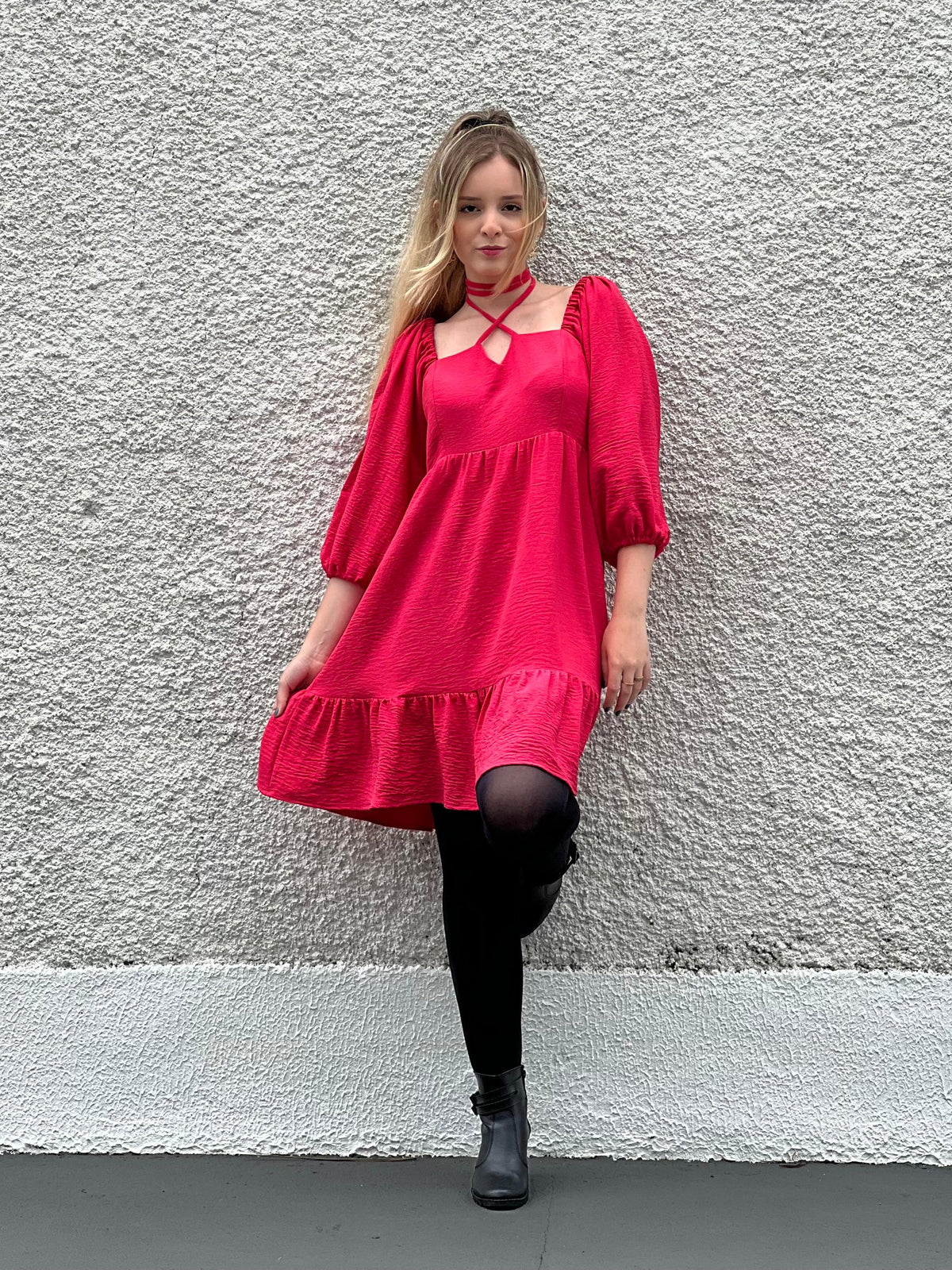 Vestido Nayara - Rosa Persa