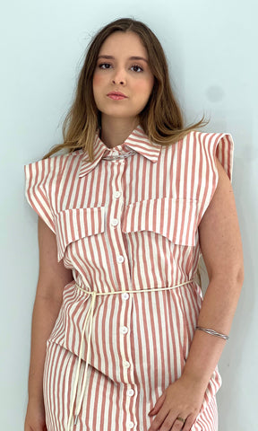 Chemise Curto Cláudia - Rosa Seco