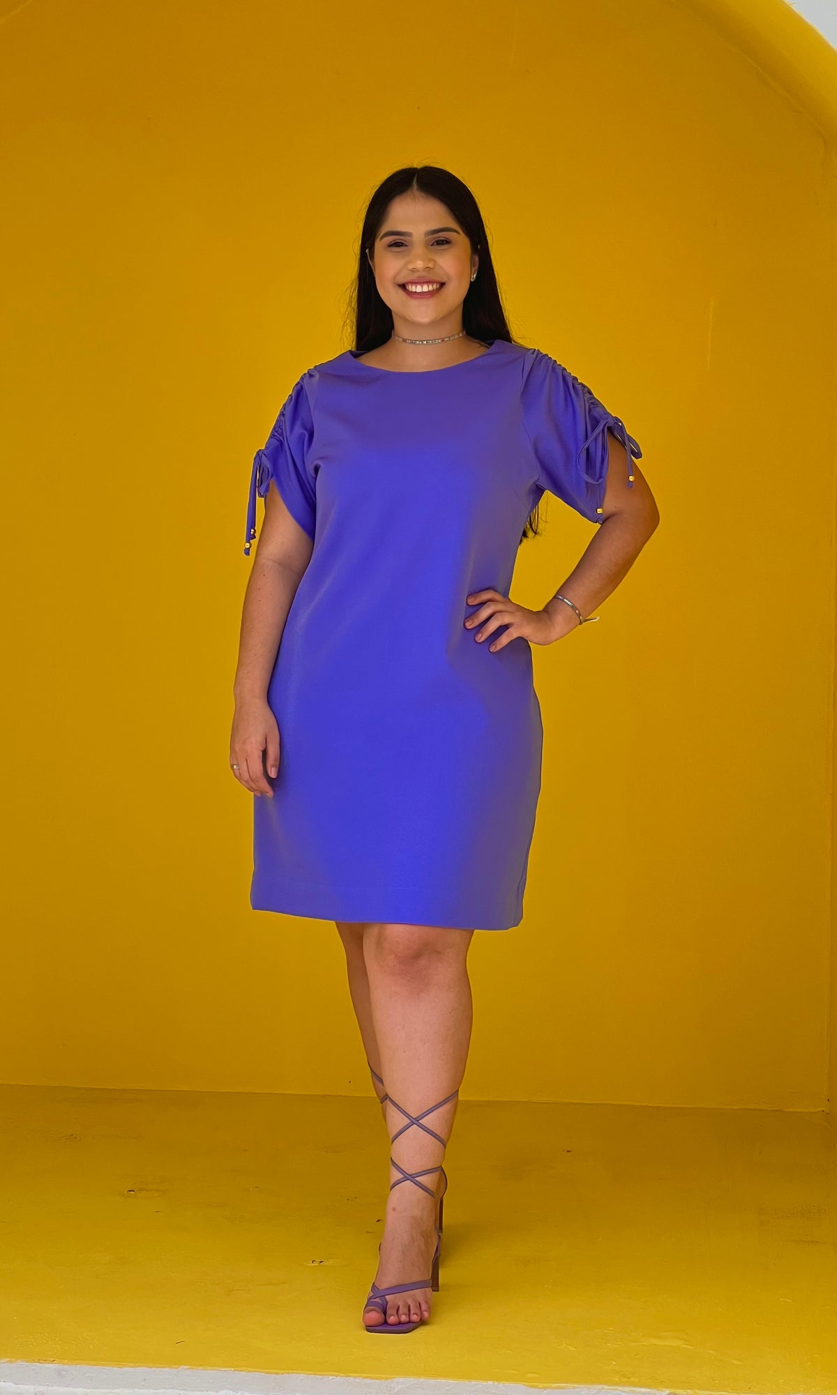 Vestido Curto Valquíria - Violeta
