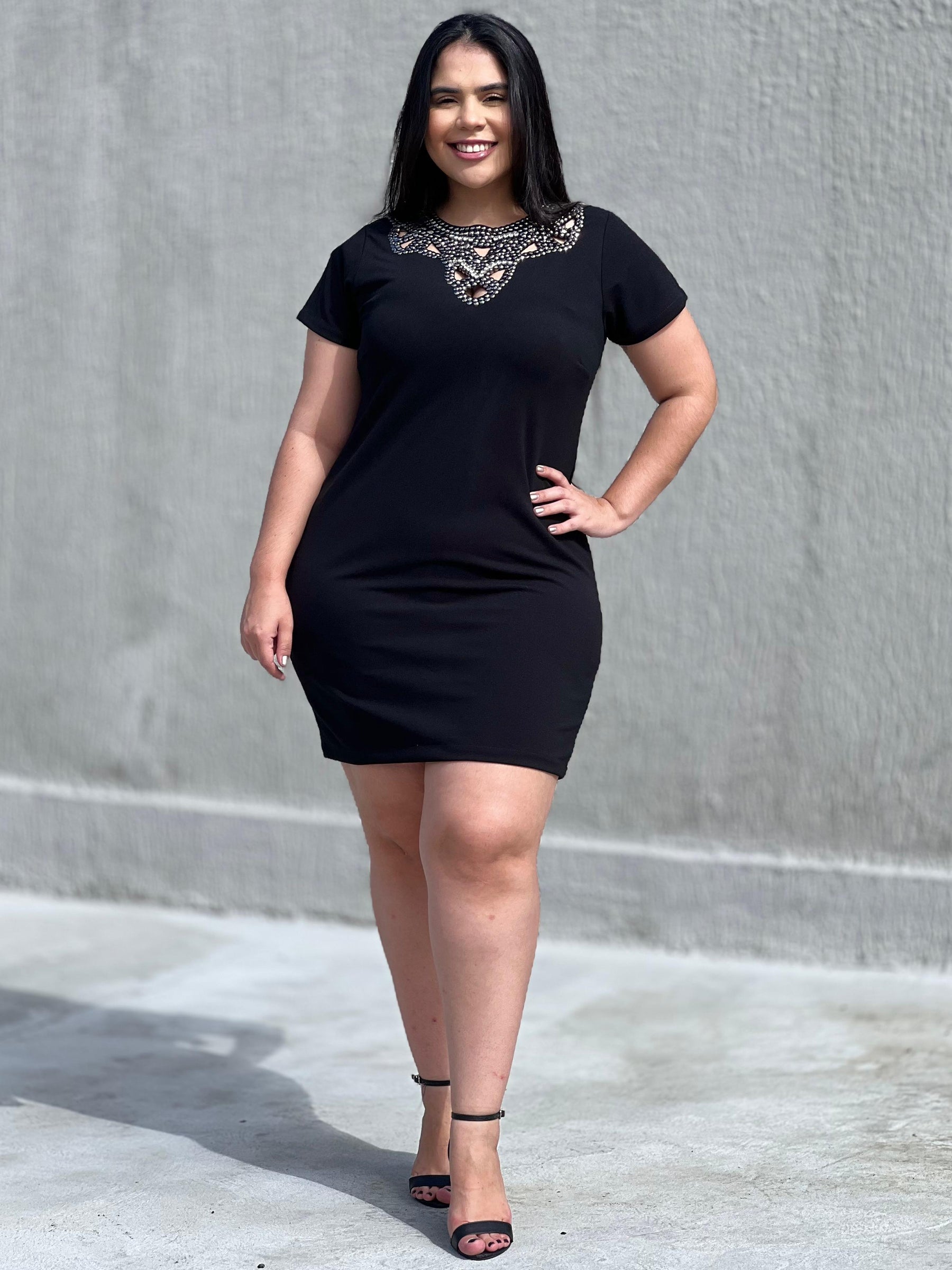 Vestido Carolina - Preto