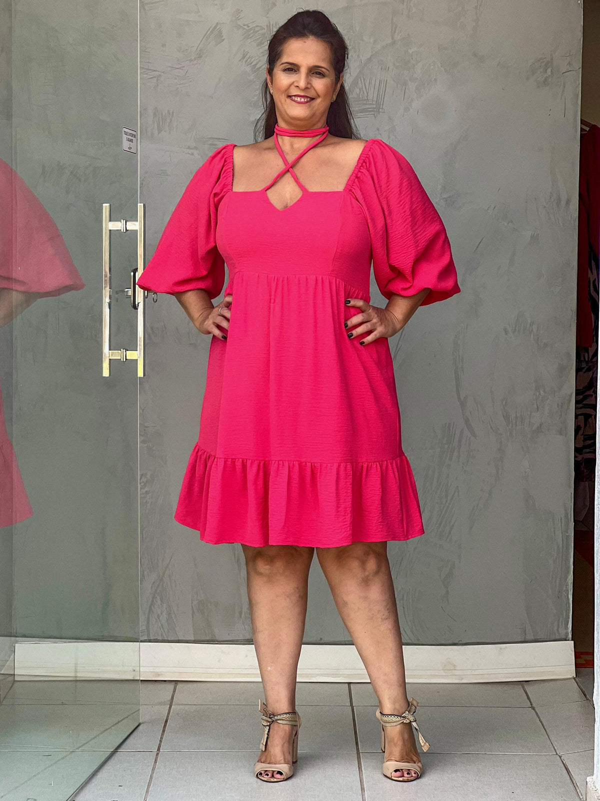 Vestido Nayara - Rosa Persa