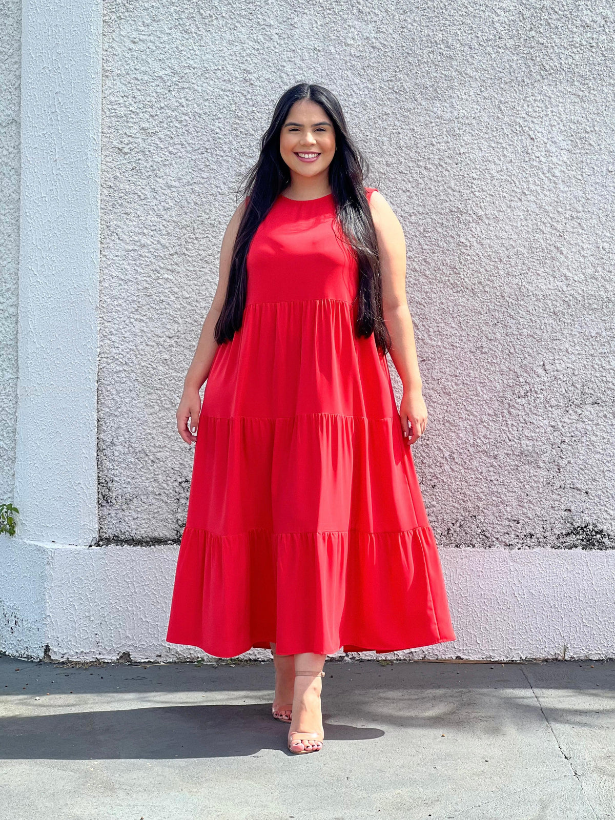 Vestido Elza - Coral