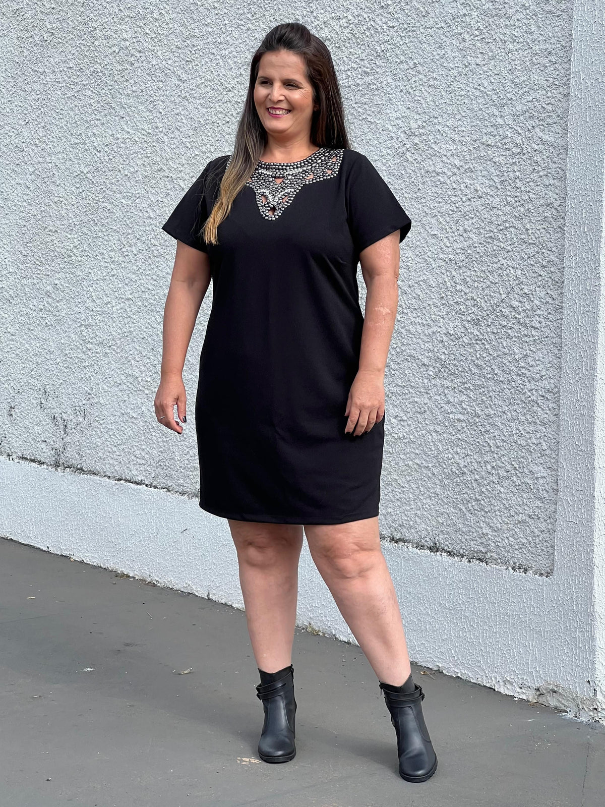 Vestido Carolina - Preto