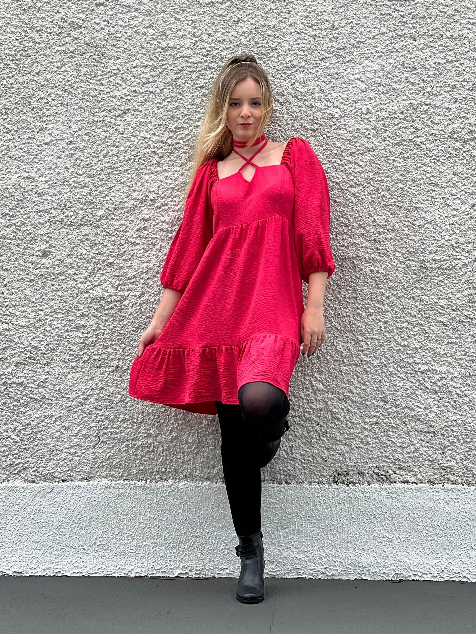 Vestido Nayara - Rosa Persa