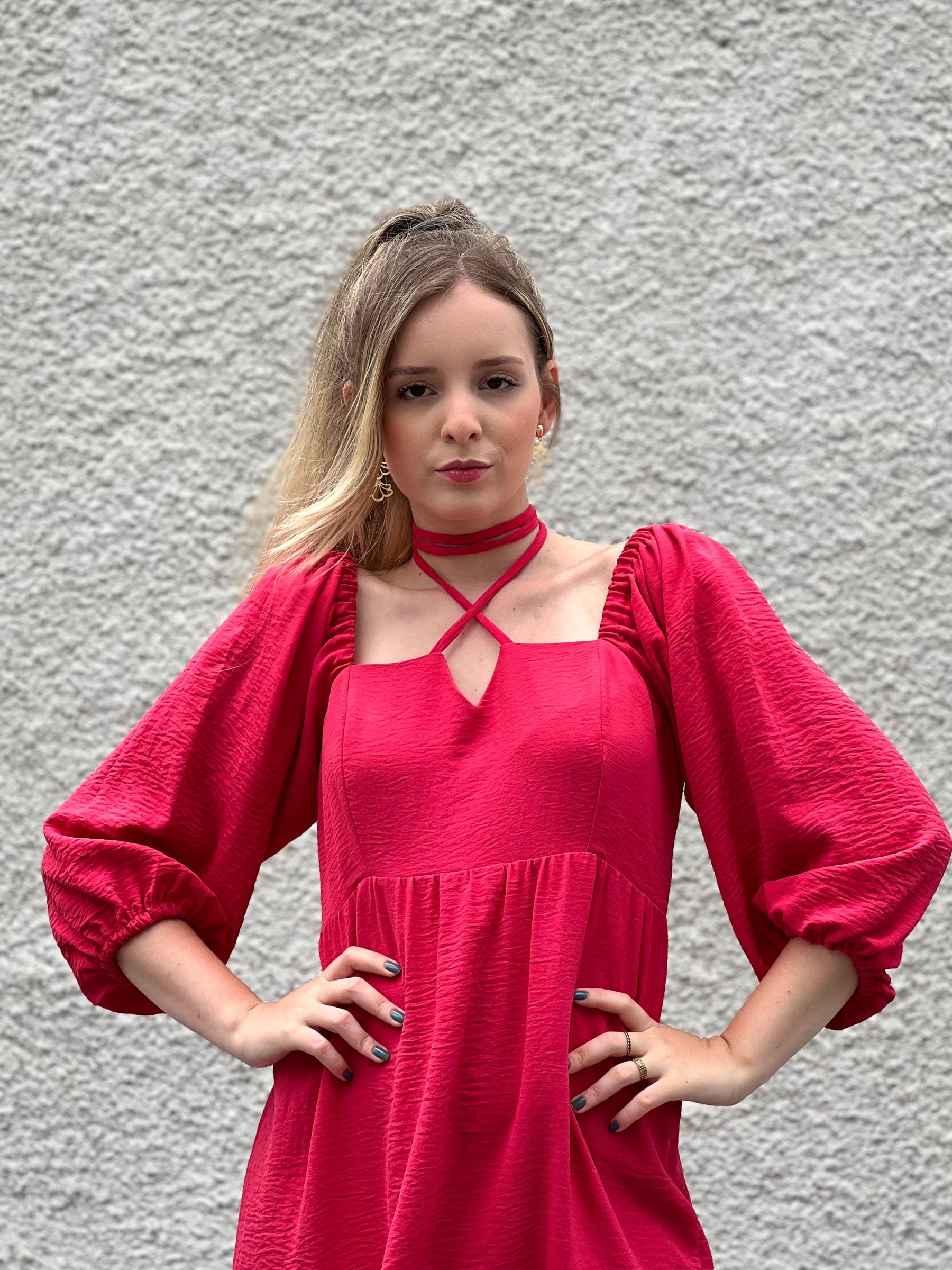 Vestido Nayara - Rosa Persa