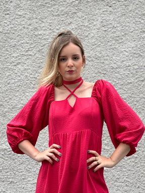 Vestido Nayara - Rosa Persa