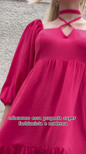 Vestido Nayara - Rosa Persa